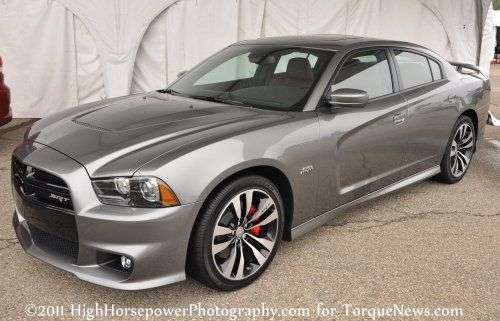 The Srt8 Version Of The 2012 Dodge Charger Features An Aggressive Front 